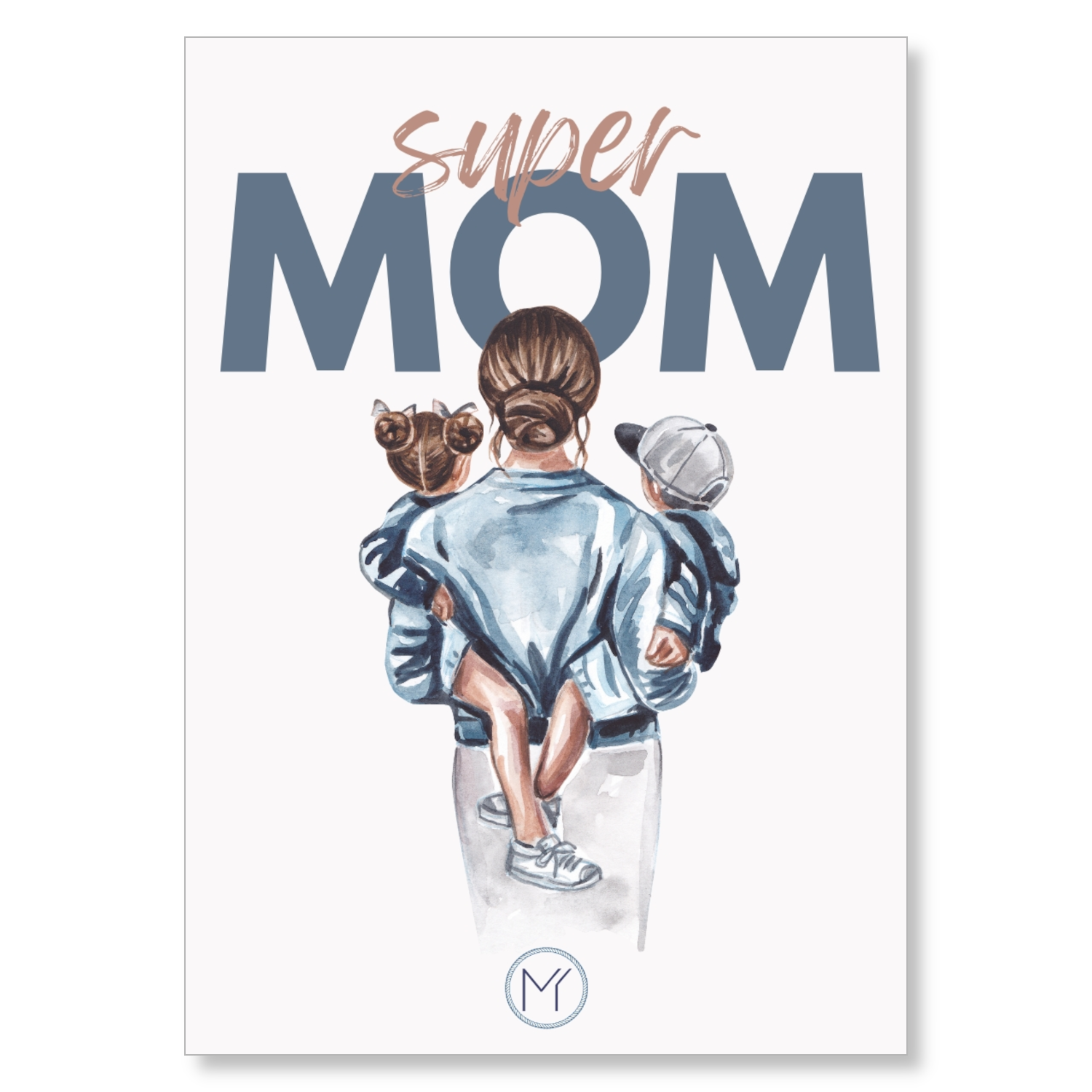 Inlay Karte Muttertag Super Mom