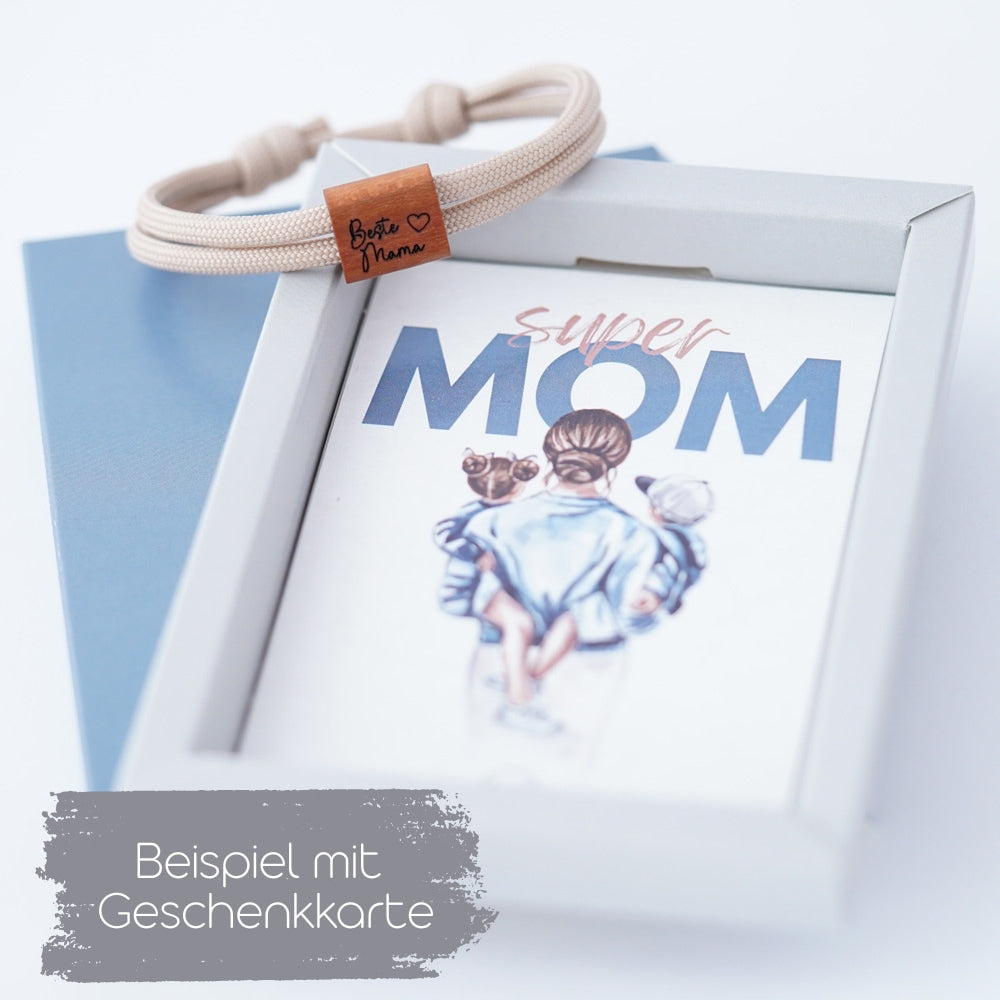 myjori Segeltau Holz Armband zum Muttertag