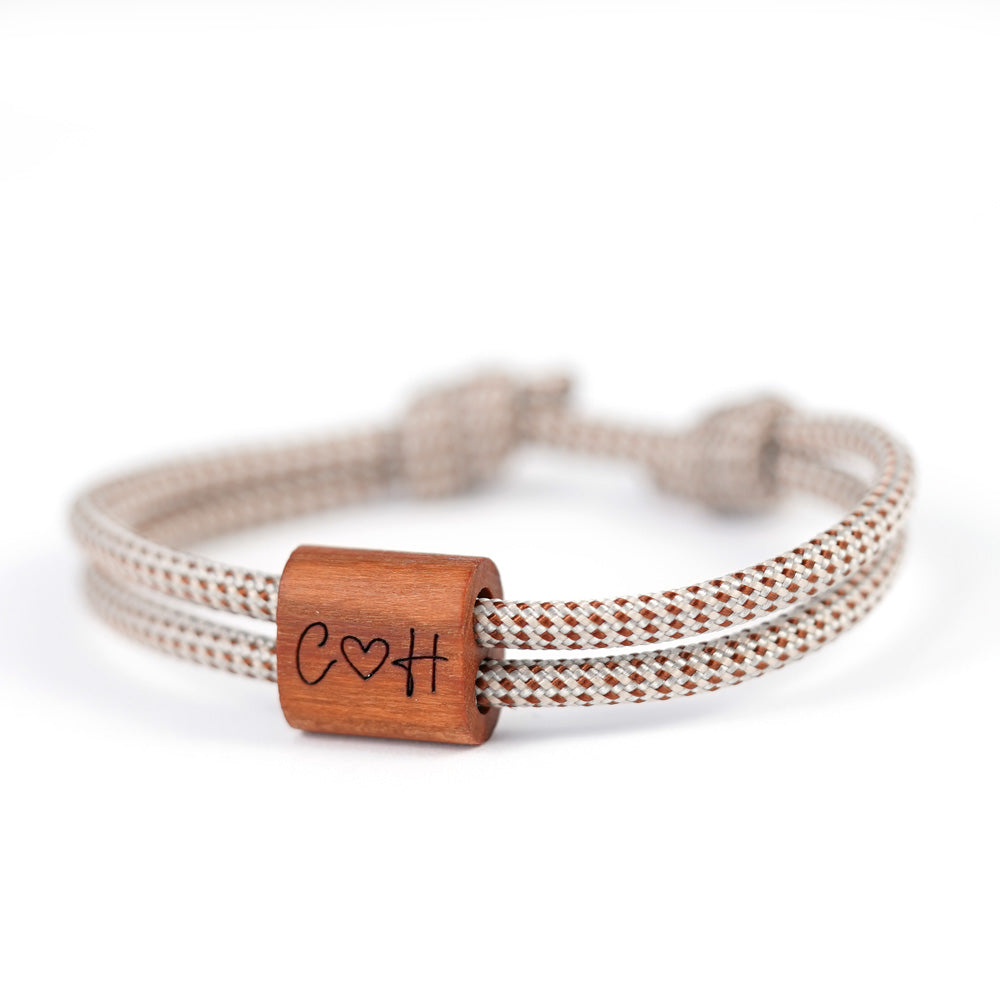 myjori Segeltau Armband mit Initialien & Symbol