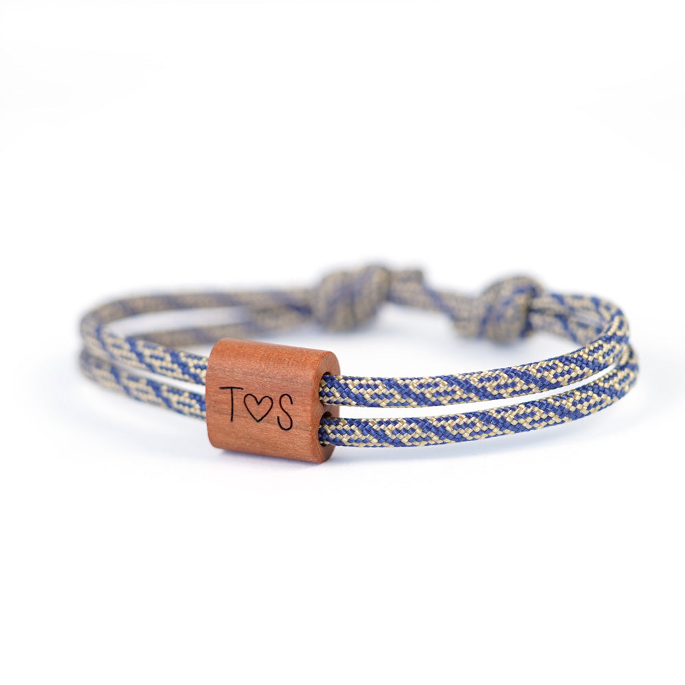 myjori Segeltau Armband mit Initialien