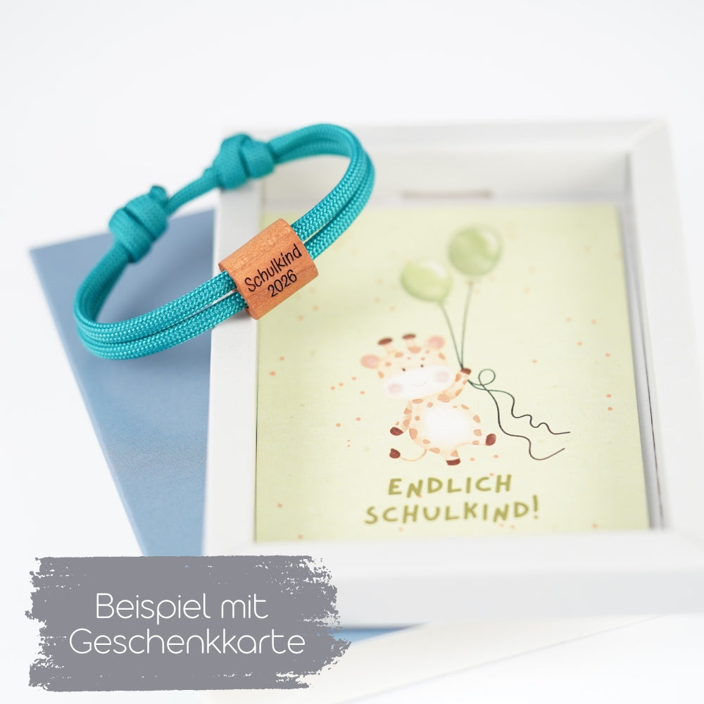 myjori Segeltauarmband mit Wunschgravur zum Schulstart