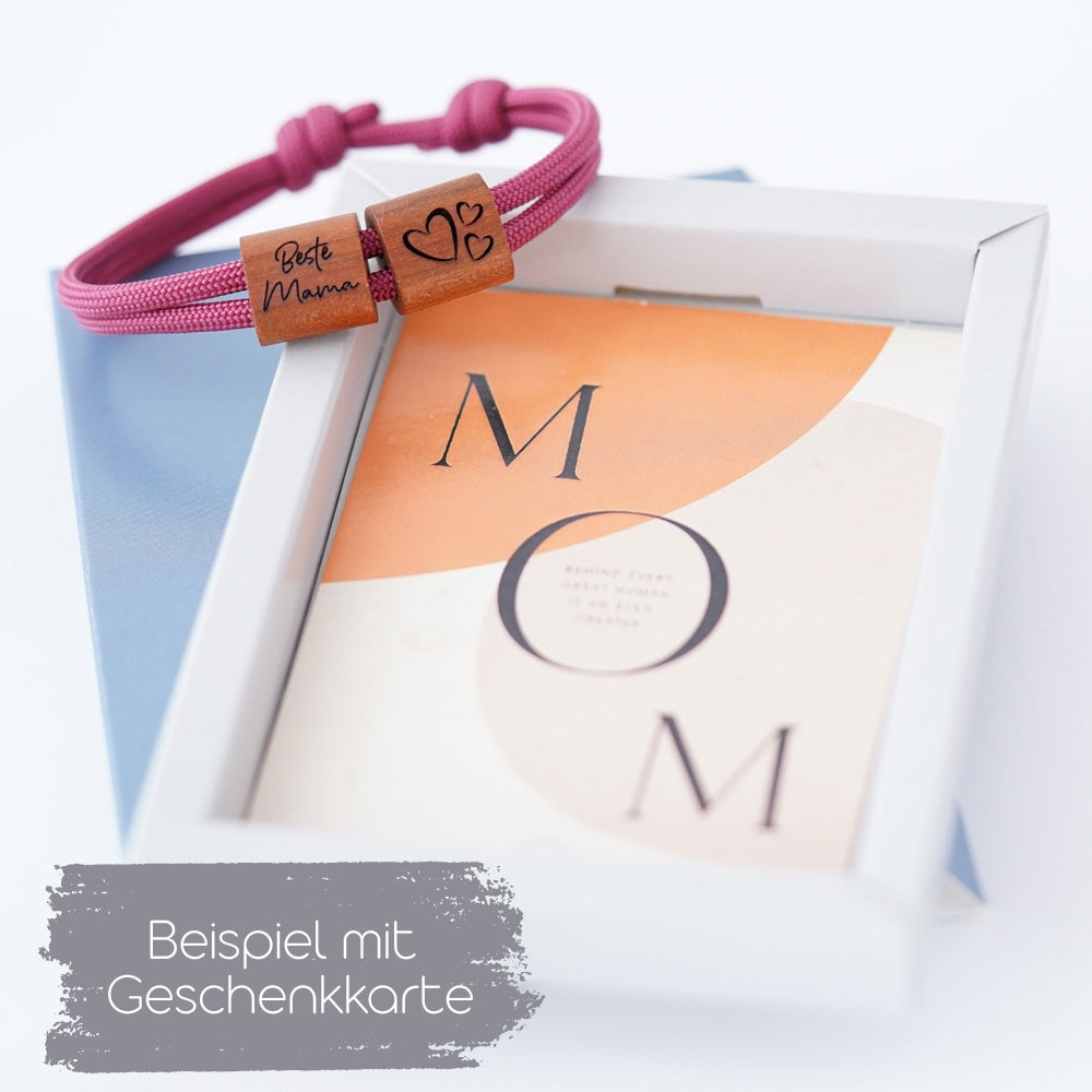 myjori Segeltau Holz Armband Beste Mama zum Muttertag
