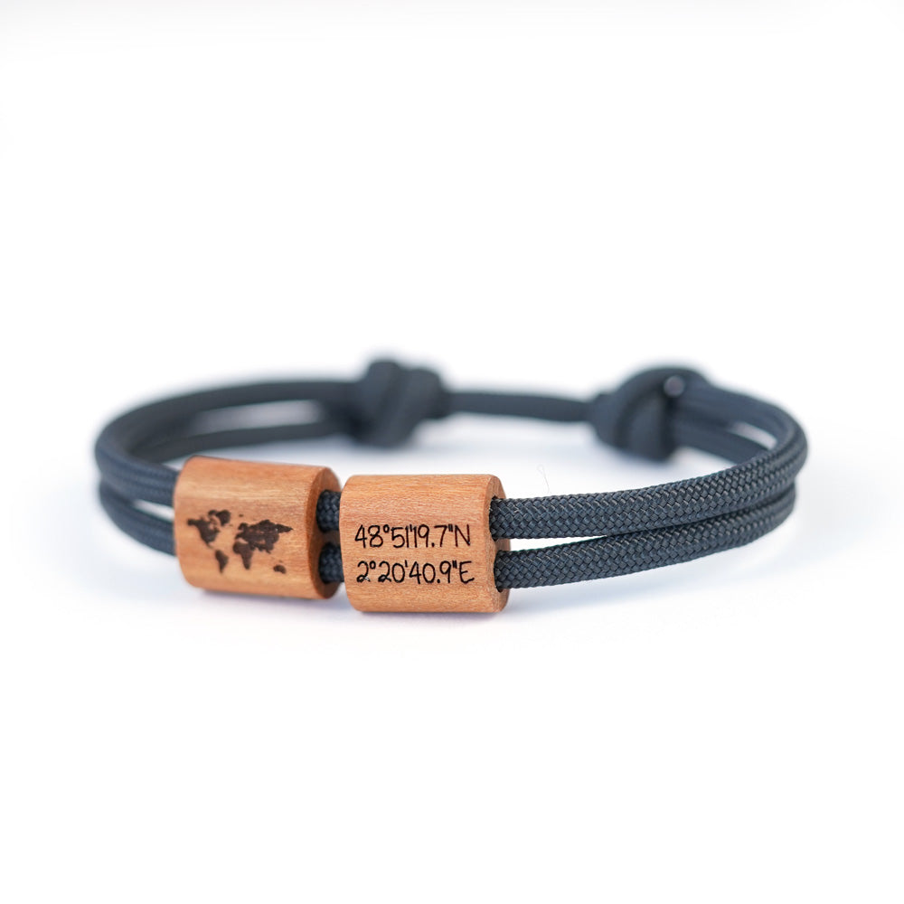 myjori Segeltau Armband mit Wunschgravur