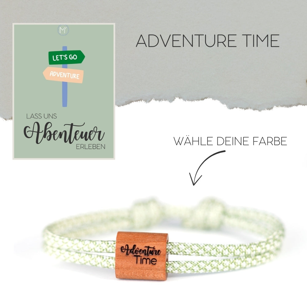 myjori Outdoor-Armband | Segeltauarmband mit Gravur – Adventure Time