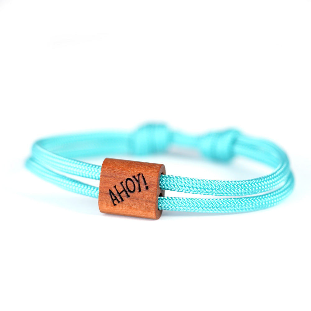 myjori Maritim-Armband | Segeltauarmband mit Gravur – Ahoy
