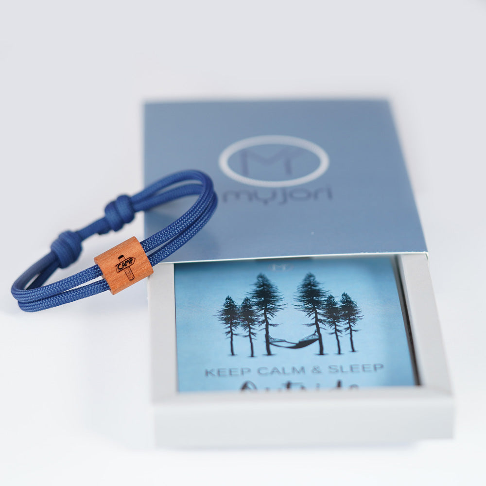 myjori Outdoor-Armband | Segeltauarmband mit Gravur – Campschild