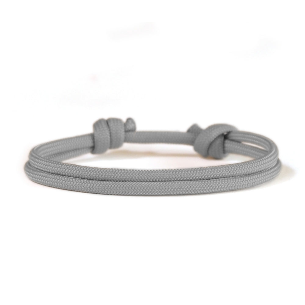 Segeltauarmband Hellgrau