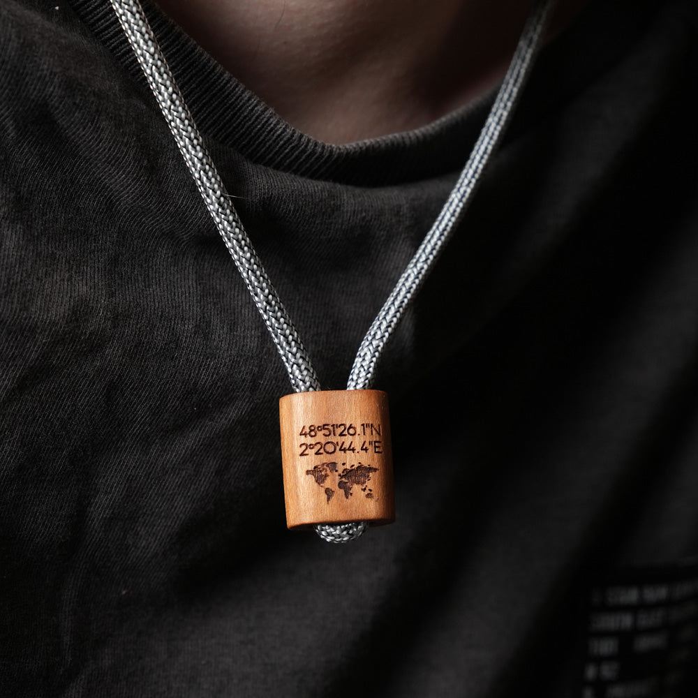 myjori Holz Segeltaukette personalisiert mit Wunschgravur