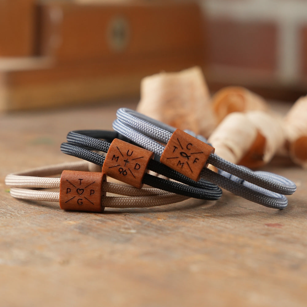 myjori Segeltau Armband mit Initialen personalisierbar