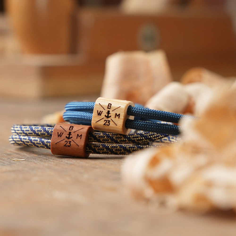 myjori Segeltau Armband mit Initialen personalisierbar