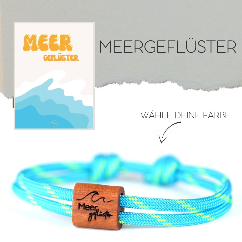 myjori Maritim-Armband | Segeltauarmband mit Gravur – Meeresgeflüster