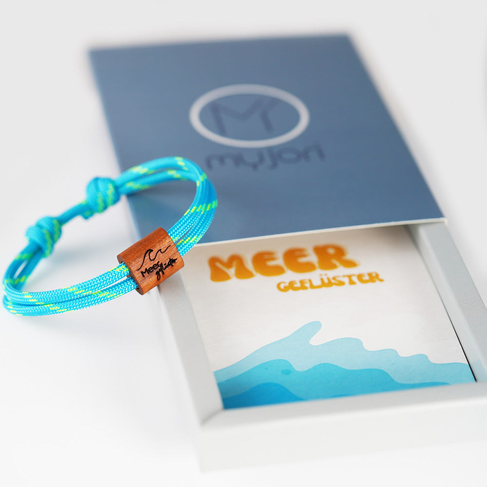 myjori Maritim-Armband | Segeltauarmband mit Gravur – Meeresgeflüster