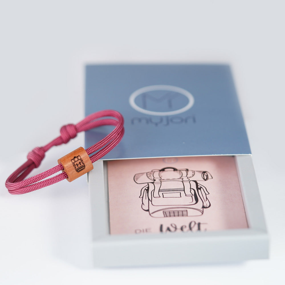 myjori Outdoor-Armband | Segeltauarmband mit Gravur – Rucksack