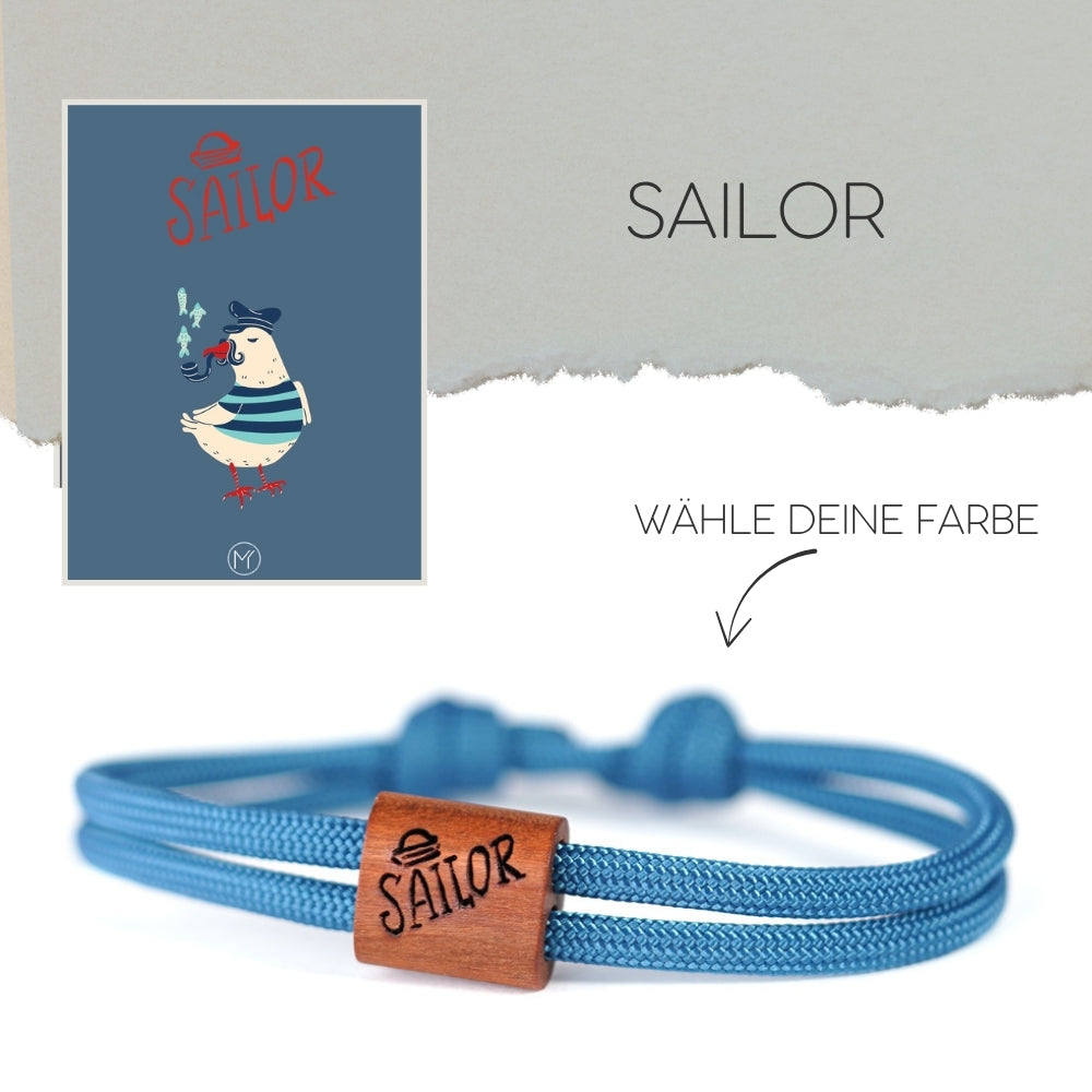 myjori Maritim-Armband | Segeltauarmband mit Gravur – Sailor