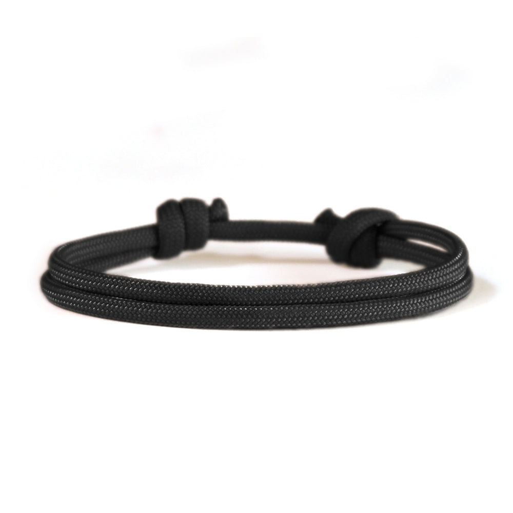 Segeltauarmband Schwarz