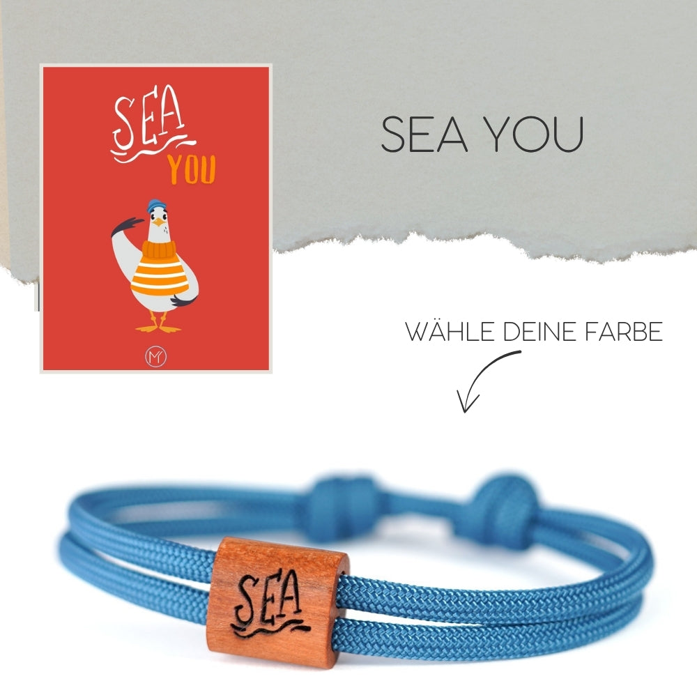myjori Maritim-Armband | Segeltauarmband mit Gravur – Sea You