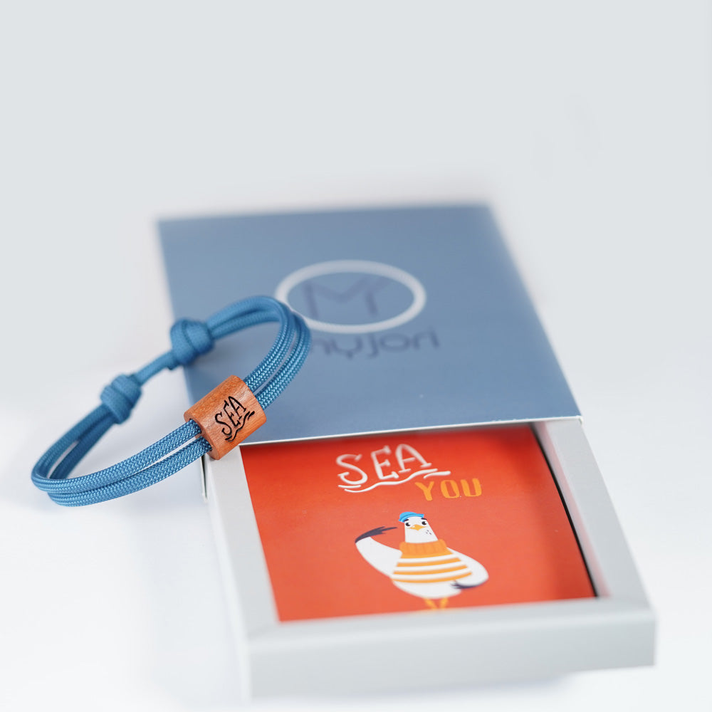 myjori Maritim-Armband | Segeltauarmband mit Gravur – Sea You