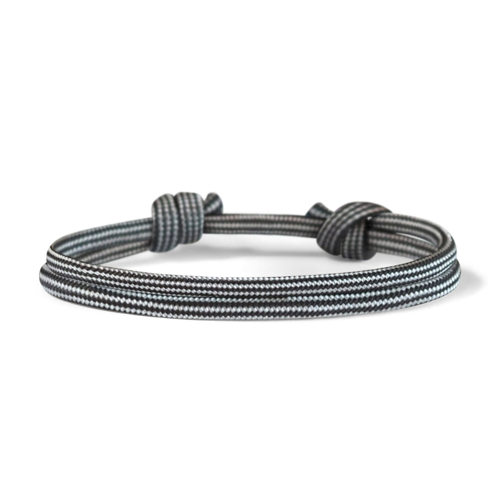 Segeltauarmband Silver Grey