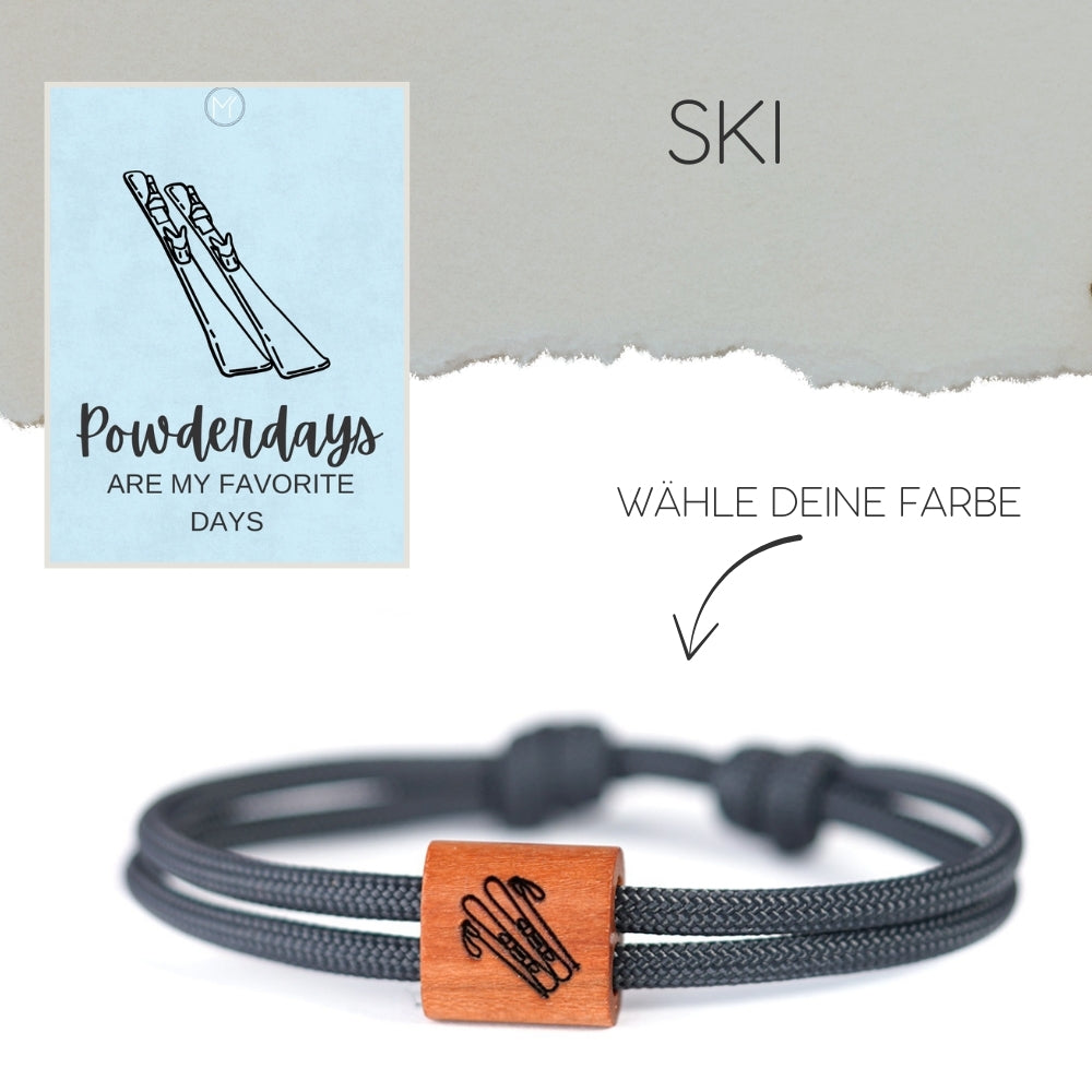 myjori Outdoor-Armband | Segeltauarmband mit Gravur – Ski