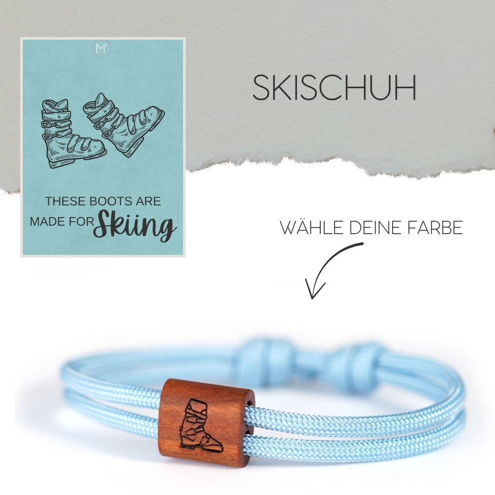 myjori Outdoor-Armband | Segeltauarmband mit Gravur – Skischuh