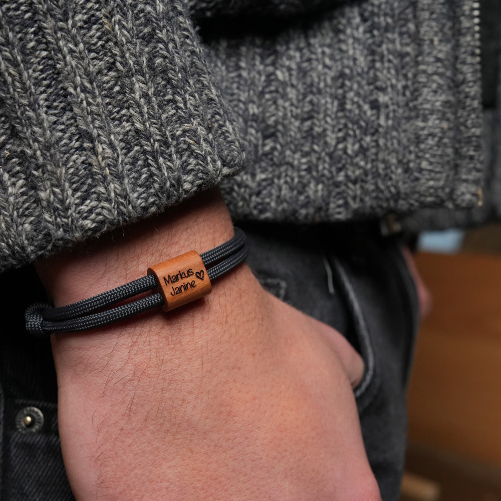 myjori Segeltau Armband mit Namen personalisierbar