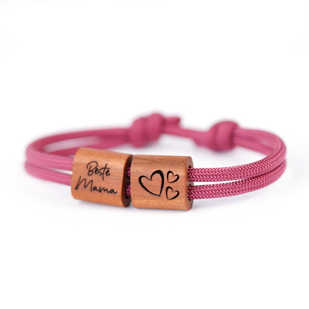 myjori Segeltau Holz Armband Beste Mama zum Muttertag