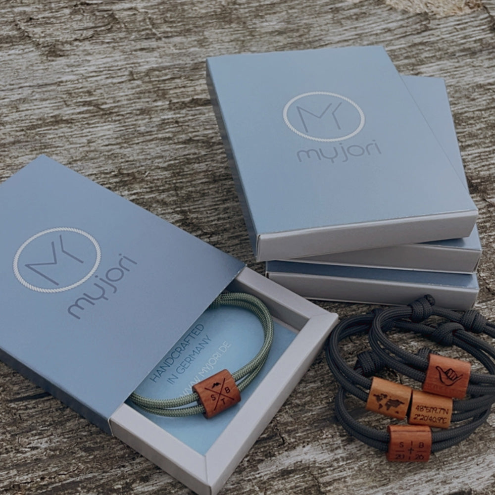 myjori Segeltau Armband mit individueller Gravur