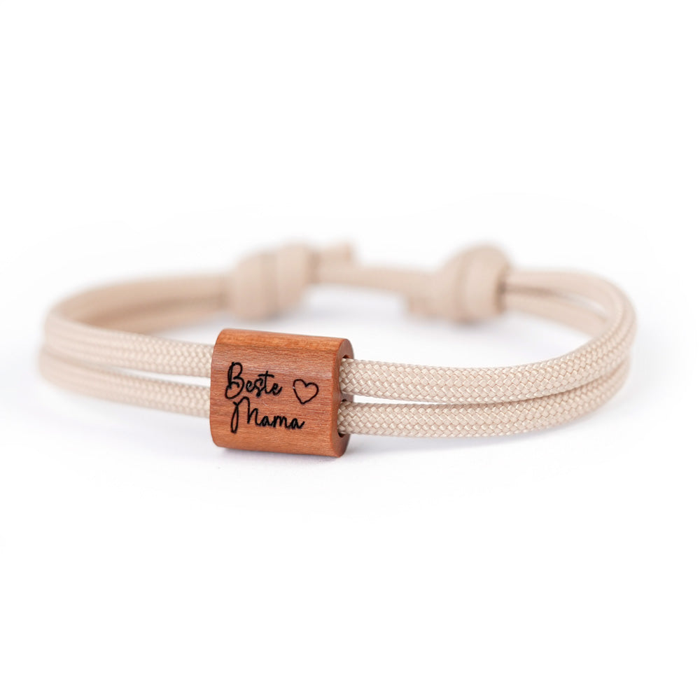 myjori Segeltau Holz Armband zum Muttertag