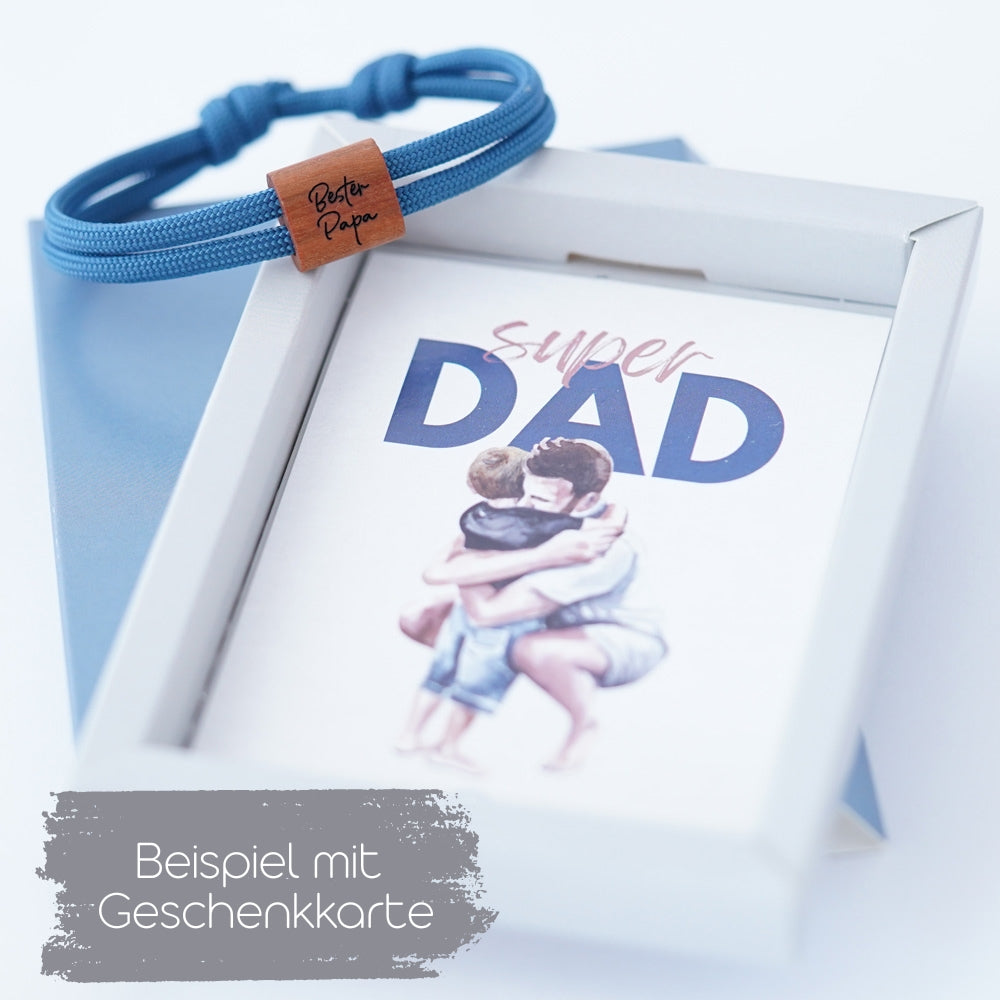 myjori Segeltau Holz Armband Papa Bär zum Vatertag