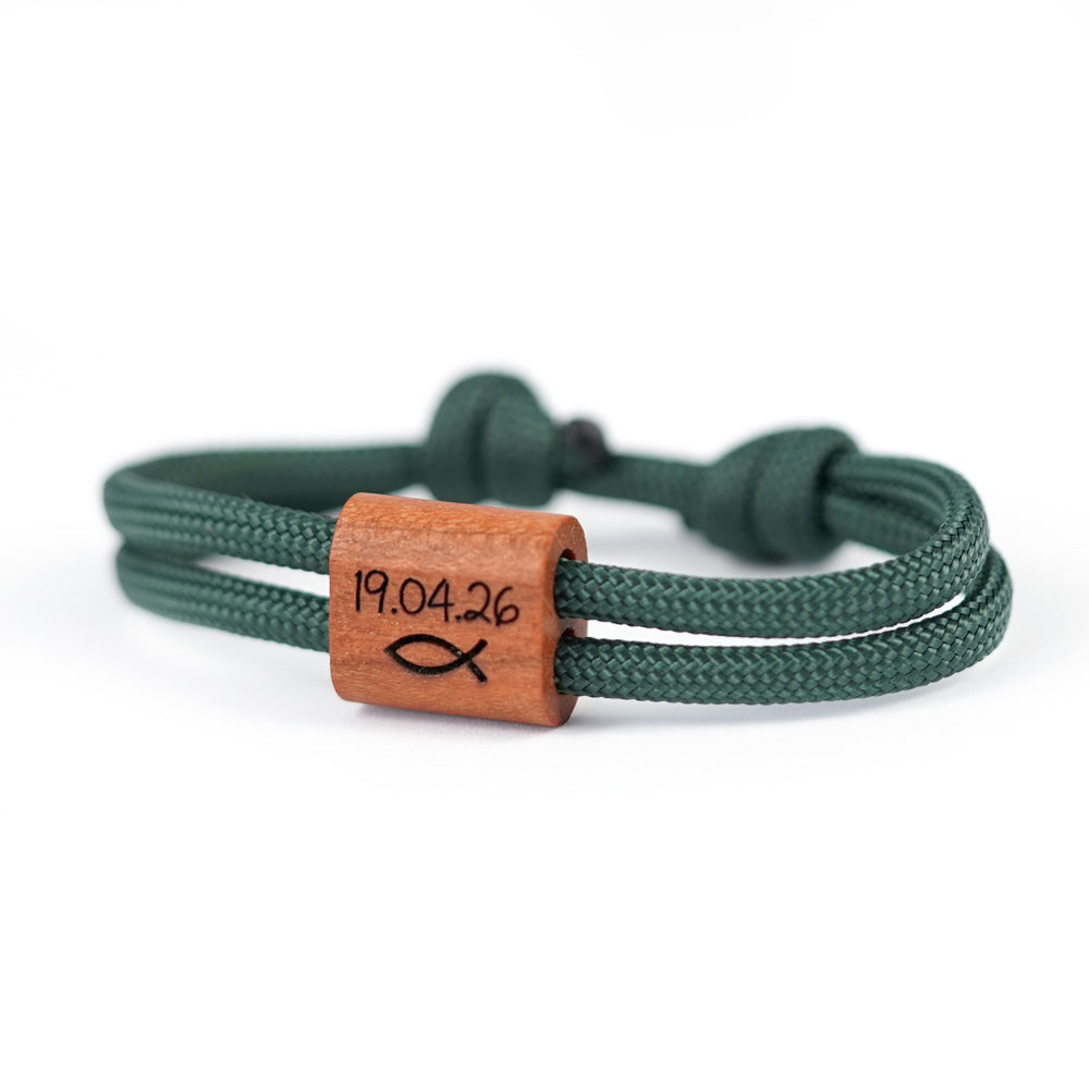 myjori Segeltauarmband mit Wunschpersonalisierung