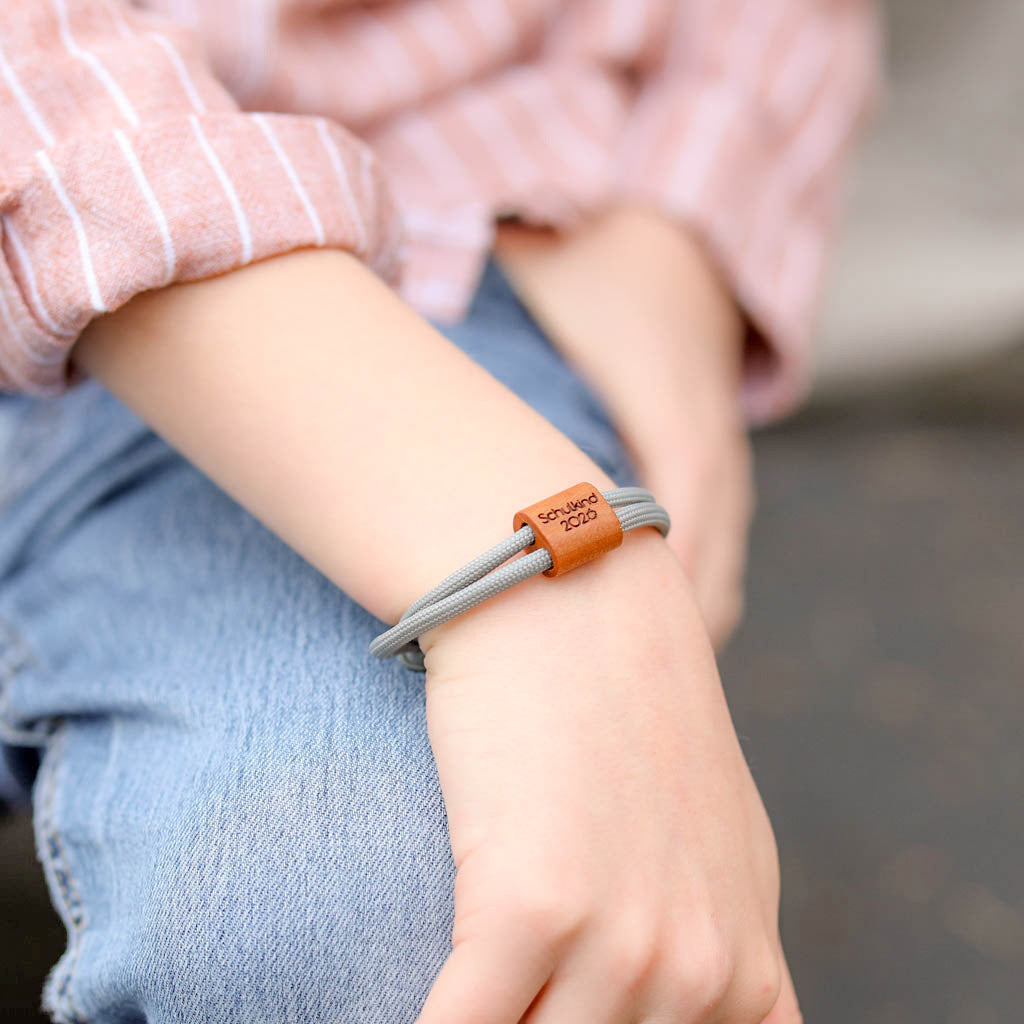 myjori Segeltauarmband mit persönlicher Gravur zum Schulanfang