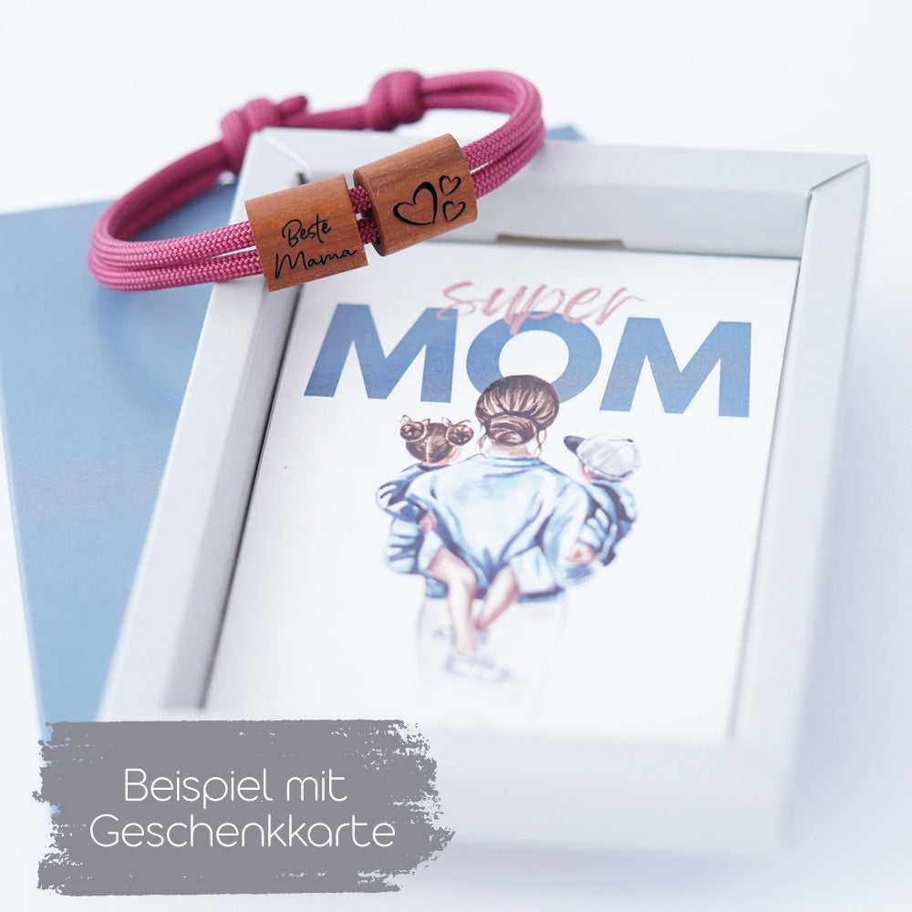 myjori Segeltau Holz Armband Beste Mama zum Muttertag
