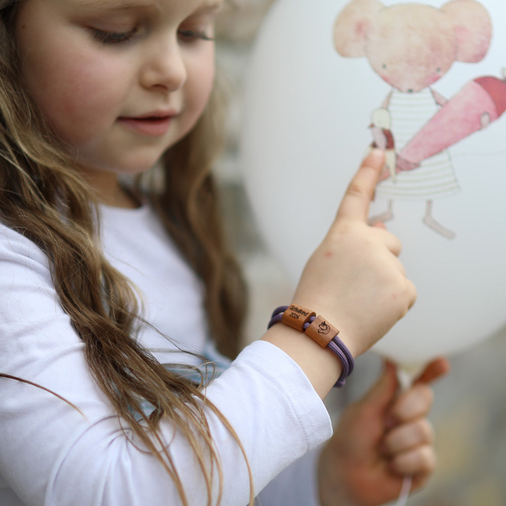 myjori Segeltauarmband mit Wunschtext zum Schulanfang