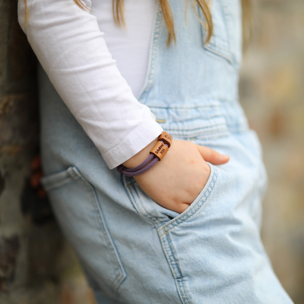 myjori Segeltauarmband mit Wunschtext zum Schulanfang