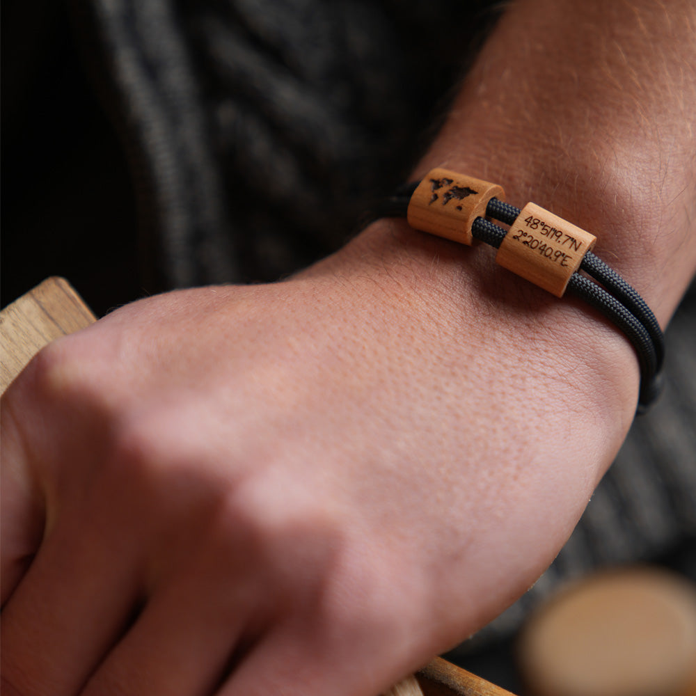 myjori Segeltau Armband mit Wunschgravur