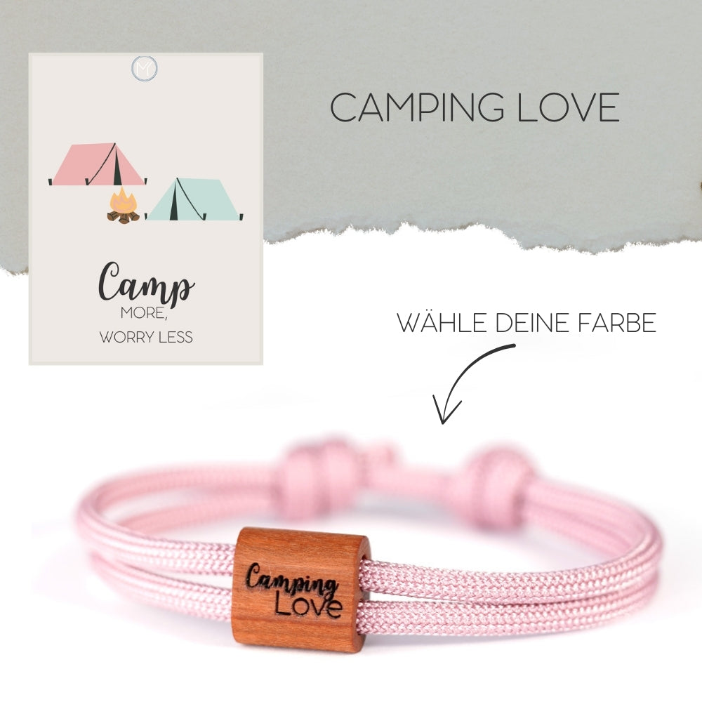 myjori Outdoor-Armband | Segeltauarmband mit Gravur – Camping Love