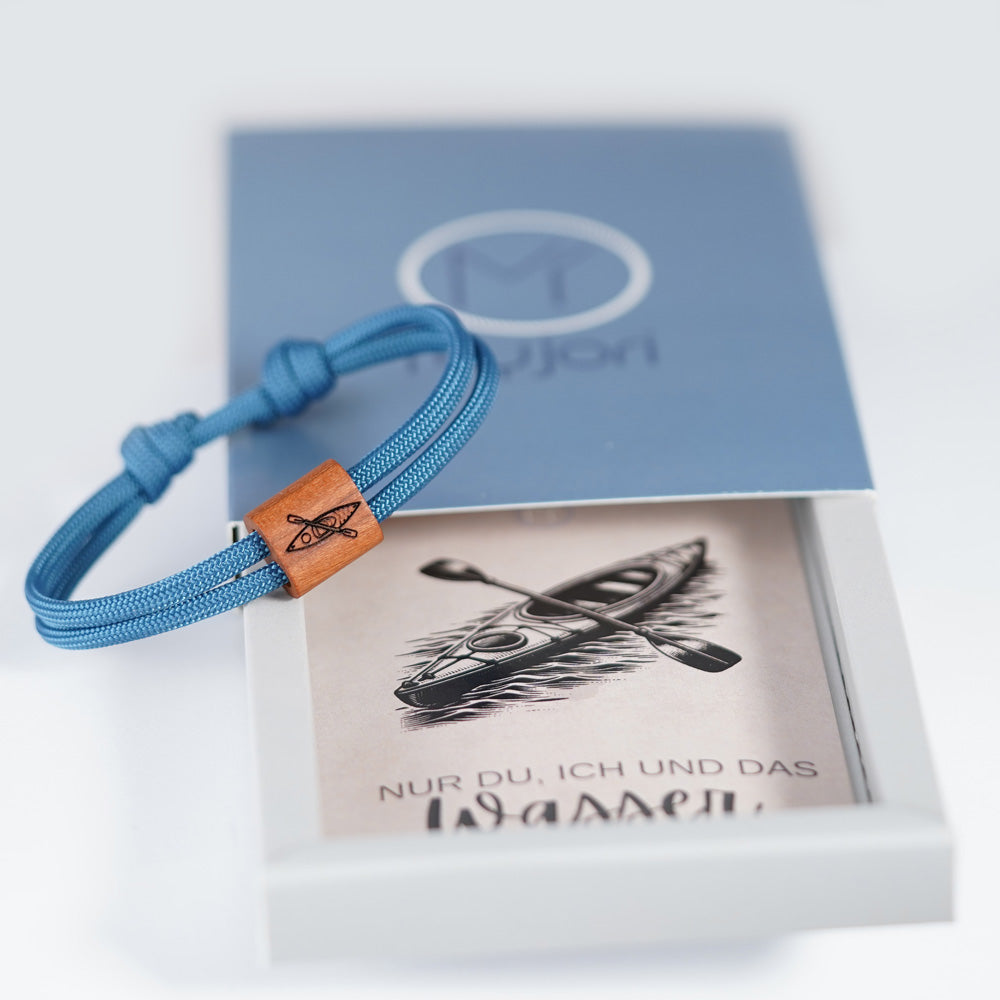 myjori Outdoor-Armband | Segeltauarmband mit Gravur – Kanu