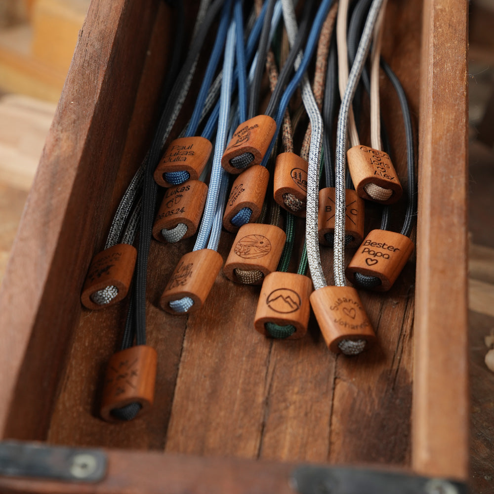 myjori Holz Segeltaukette personalisiert mit Wunschgravur