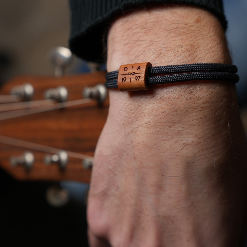 myjori Segeltau Armband mit personalisierter Initialen Gravur