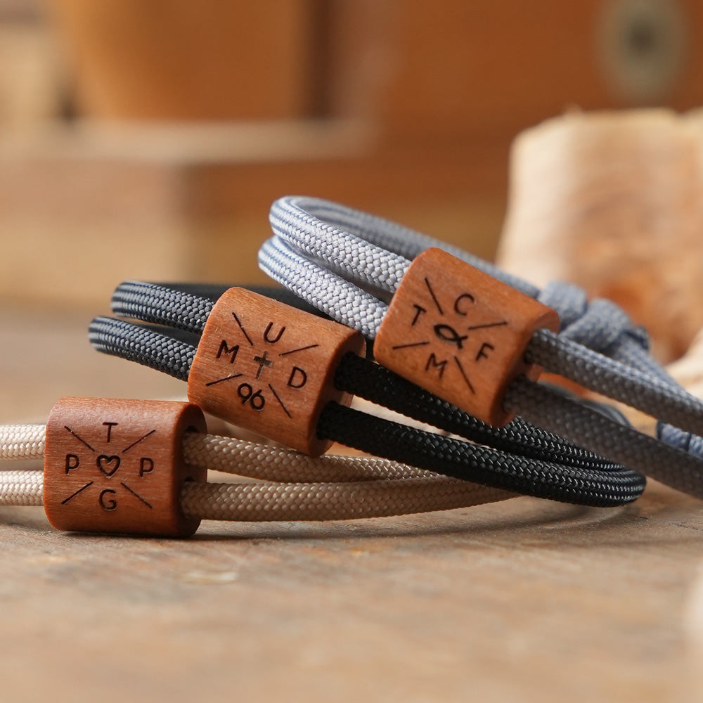 myjori Segeltau Armband mit Initialen personalisierbar