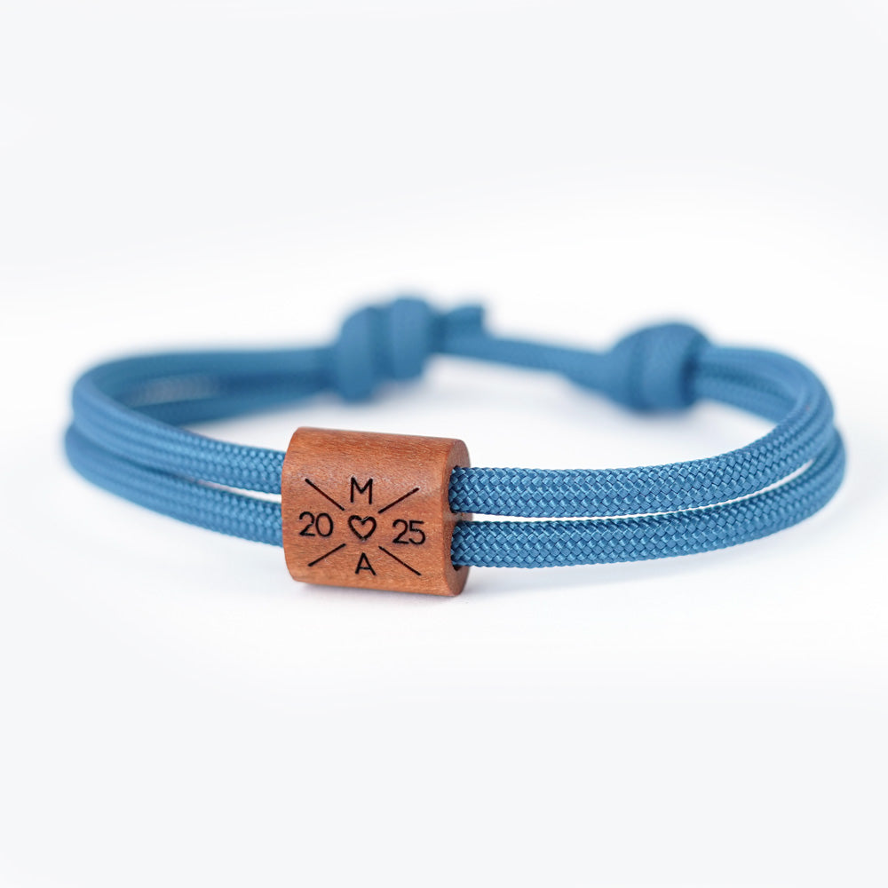 myjori Segeltau Armband mit Initialen Gravur