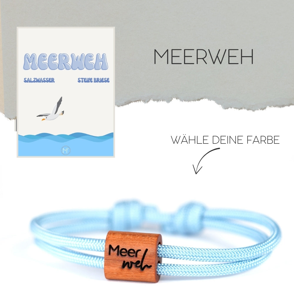 myjori Maritim-Armband | Segeltauarmband mit Gravur – Meerweh