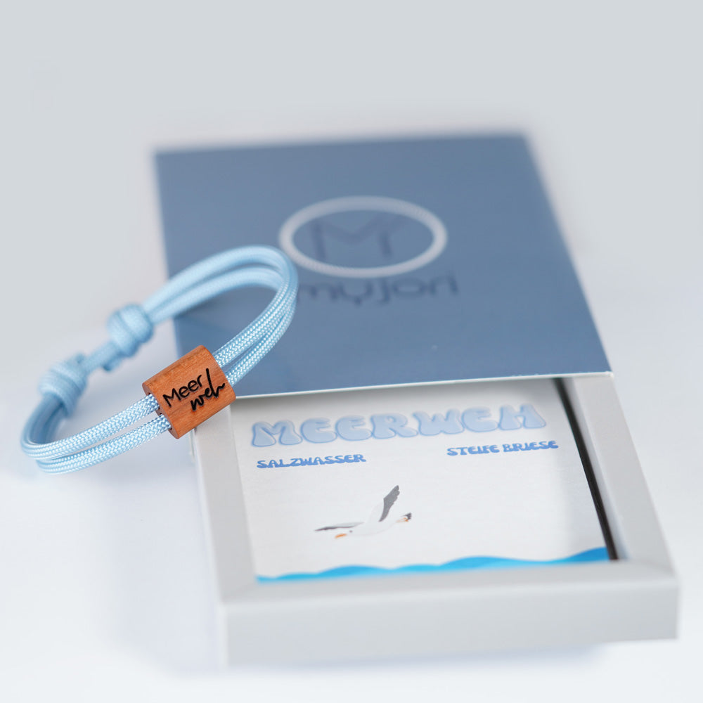 myjori Maritim-Armband | Segeltauarmband mit Gravur – Meerweh