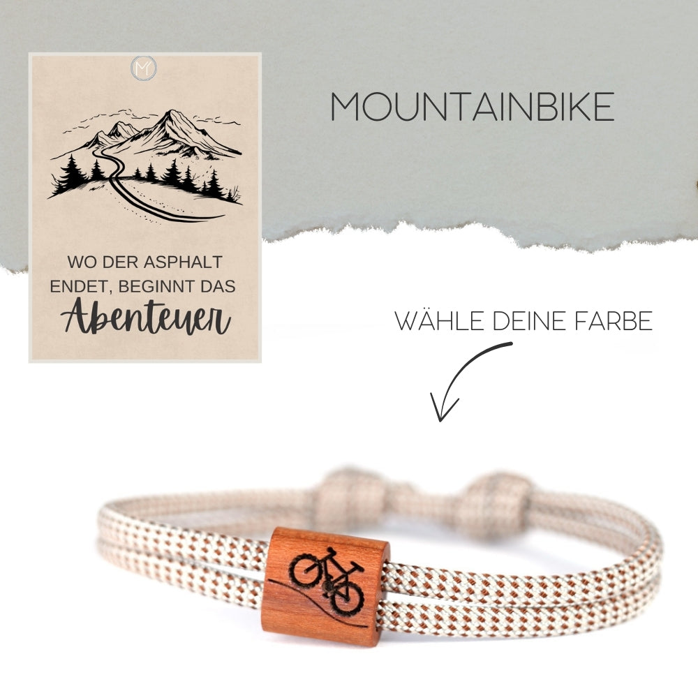 myjori Outdoor-Armband | Segeltauarmband mit Gravur – Mountainbike