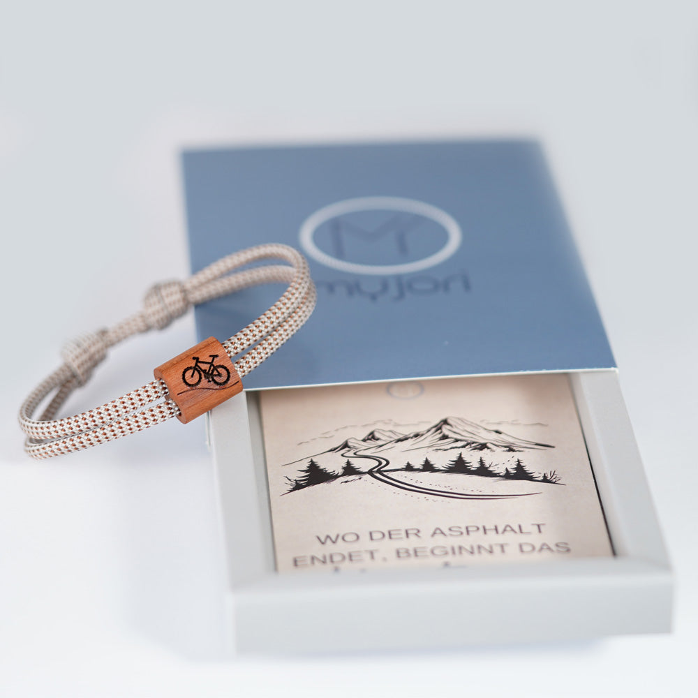 myjori Outdoor-Armband | Segeltauarmband mit Gravur – Mountainbike