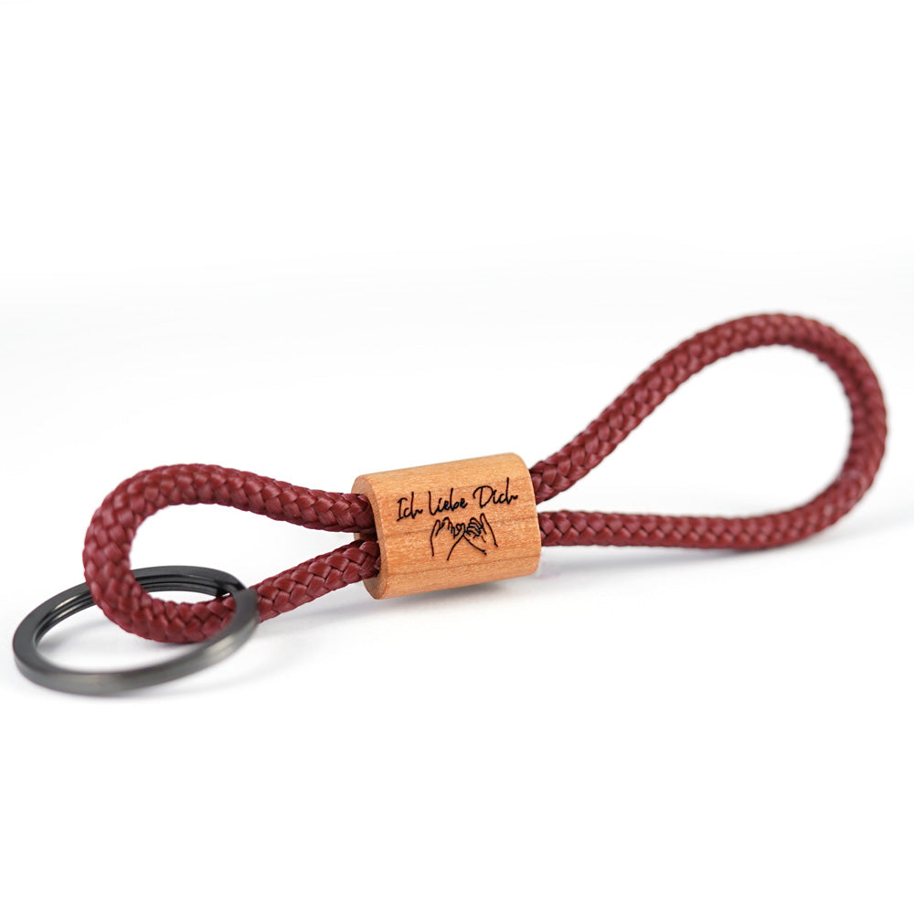 myjori Holzschlüsselanhänger Ich liebe Dich