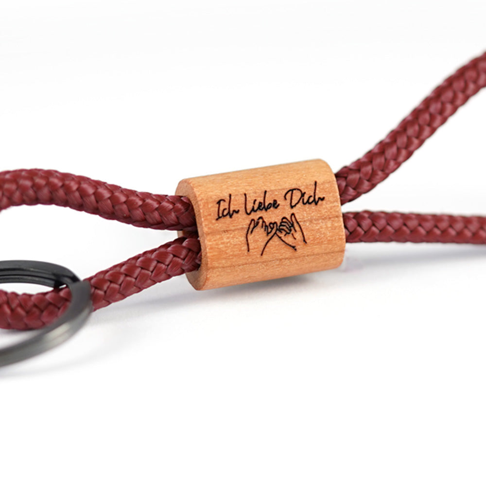 myjori Holzschlüsselanhänger Ich liebe Dich