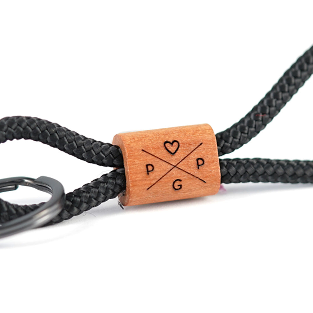 myjori Holz Schlüsselanhänger mit Initialien und Symbolen