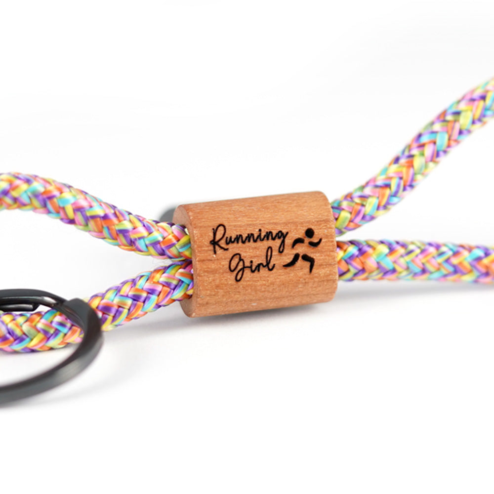 myjori Holzschlüsselanhänger Running Girl  für Läuferinnen