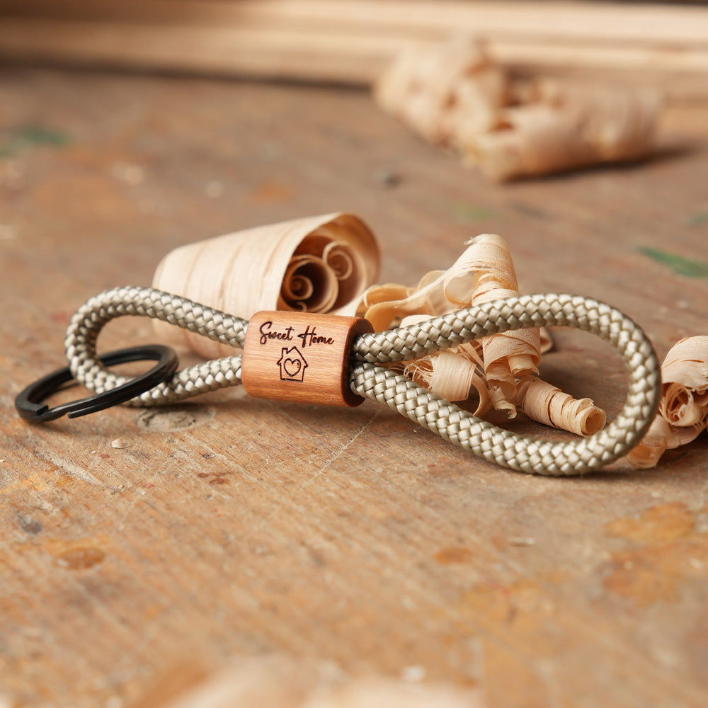 myjori Holzschlüsselanhänger Sweet Home